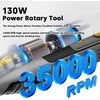 Enventor 130 W daugiafunkcis mini rotacinis įrankis, 6 greičiai, 206 priedai, DM-130 l
