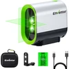 Enventor kryžminis žalias lazerinis nivelyras 25 m, IP54, 01-Vert-chargement Usb