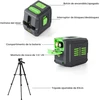 Enventor lazerinis nivelyras su trikoju, žalias spindulys, 25 m, 2 linijos, EN011G+