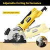 Enventor mini diskinis pjūklas 580 W su lazerine linija, reguliuojamu pjovimo gyliu ir 3 diskais, modelis 76601 l-1