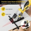 Enventor mini diskinis pjūklas 580 W su lazerine linija, reguliuojamu pjovimo gyliu ir 3 diskais, modelis 76601 l-1