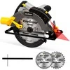 Enventor rankinis diskinis pjūklas 1650 W, 5500 aps./min.., lazerinis vedlys, 185 mm diskas, pjovimas iki 62 mm, 76339