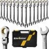 Enventor terkšlinių raktų rinkinys 6–19 mm, 14 vnt., Cr-V plienas, DS003