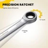 Enventor veržliarakčių su terkšle rinkinys 8 vnt., metriniai, 8–19 mm, Cr-V plienas, DS001