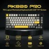 EPOMAKER Ajazz AK820 Pro bevielė mechaninė klaviatūra, RGB, TFT ekranas, pilka