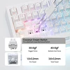 EPOMAKER AJAZZ AK820 V2 mechaninė žaidimų klaviatūra, 75% QWERTY, RGB, bevielė, Hot-Swap, balta