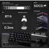 EPOMAKER AULA WIN68 HE 65% laidinė magnetinė žaidimų klaviatūra, RGB, Halla efekto jungikliai, juoda