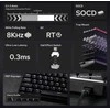 EPOMAKER AULA WIN68 HE 65% laidinė magnetinė žaidimų klaviatūra, RGB, Halla efekto jungikliai, juoda