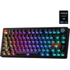 EPOMAKER belaidė mechaninė klaviatūra 75% RGB, 10000mAh, ekranas, hot-swap, TH80 V2 PRO