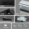 EPOMAKER belaidė mechaninė klaviatūra 75 proc. 81 mygtukas, silikoniniai klavišai, RGB, Hot Swap, 8000mAh, US QWERTY, G84 PRO