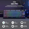 EPOMAKER belaidė mechaninė klaviatūra 75 proc. 81 mygtukas, silikoniniai klavišai, RGB, Hot Swap, 8000mAh, US QWERTY, G84 PRO