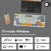 EPOMAKER belaidė mechaninė žaidimų klaviatūra su valdikliu, RGB, 75 %, 8000 mAh, RT85