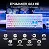 EPOMAKER belaidė žaidimų klaviatūra G84 HE, magnetiniai Hall efektų jungikliai, RGB, QWERTY, 8K Hz, Win/Mac