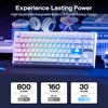 EPOMAKER belaidė žaidimų klaviatūra G84 HE, magnetiniai Hall efektų jungikliai, RGB, QWERTY, 8K Hz, Win/Mac