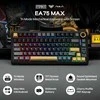 EPOMAKER EA75 MAX belaidė 75% mechaninė žaidimų klaviatūra su RGB, TFT ekranu ir Ice jungikliais, juoda