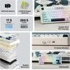 EPOMAKER F75 belaidė mechaninė žaidimų klaviatūra 75% su RGB ir garso ratuku