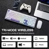 EPOMAKER Galaxy100 belaidė mechaninė žaidimų klaviatūra 1800 ANSI, RGB, 8000 mAh