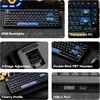EPOMAKER HE80 laidinė žaidimų klaviatūra 75% Hall Effect, RGB, PBT, juoda