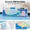 Epomaker mechaninė belaidė klaviatūra F99 MAX, TFT ekranas, 2.4 GHz, Bluetooth, RGB, 8000 mAh