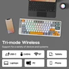Epomaker mechaninė belaidė klaviatūra su joystick ir ekranu, 75% išdėstymas, 8000 mAh, RGB, RT85