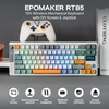 Epomaker mechaninė belaidė klaviatūra su joystick ir ekranu, 75% išdėstymas, 8000 mAh, RGB, RT85