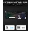 EPOMAKER mechaninė belaidė klaviatūra TH99, 3 režimų, 8000 mAh baterija, RGB, 102 klavišai