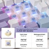 Epomaker mechaninė klaviatūra 75% ISO-DE QWERTZ, RGB, TFT ekranas, belaidė, balta/violetinė