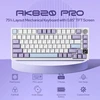 EPOMAKER mechaninė klaviatūra AK820 Pro 75% su TFT ekranu, Bluetooth 5.1 ir RGB apšvietimu