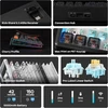 EPOMAKER mechaninė klaviatūra TH108 V2 PRO su ekranu, 10000 mAh, RGB, BT/2.4 GHz, PBT