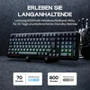Epomaker mechaninė klaviatūra, vokiška ISO-DE QWERTZ, bevielė, 96%, RGB, numerių blokas, Hot-Swap, juoda