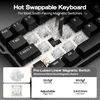 Epomaker MINI60 HE 60% bevielė žaidimų klaviatūra, 8K Hz dažnis, magnetiniai jungikliai, PBT klavišai