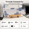 EPOMAKER pilno dydžio belaidė mechaninė klaviatūra su ekranu ir valdymo ratuku, RGB, Hot-Swap, TH108 PRO