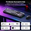 Epomaker pilno dydžio belaidė mechaninė klaviatūra su RGB, ekranėliu ir vokišku ISO-DE QWERTZ išdėstymu