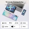 EPOMAKER TH99 PRO 96% belaidė mechaninė žaidimų klaviatūra, RGB, 2.4 GHz/BT/USB-C, 10000 mAh