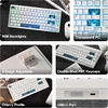 EPOMAKER žaidimų klaviatūra laidinė 75% Hall efektas 8000 Hz RGB HE80