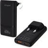 Ernydal sieninis USB-C/USB kroviklis 65 W GaN II, 2 jungtys, PD, PPS, Slim, juodas