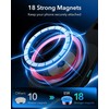 ESR HaloLock magnetinis bevielis automobilinis įkroviklis su laikikliu, 18 W, juodas