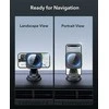 ESR HaloLock Qi2 magnetinis automobilinis telefono laikiklis–kroviklis 15 W, juodas