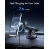 ESR HaloLock Qi2 magnetinis automobilinis telefono laikiklis–kroviklis 15 W, juodas
