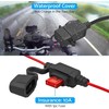 eSynic motociklo USB įkroviklis, vandeniui atsparus, 24 W, 1,82 m kabelis, LATAT057