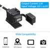 eSynic motociklo USB įkroviklis, vandeniui atsparus, 24 W, 1,82 m kabelis, LATAT057