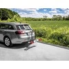 EUFAB dviračio laikiklis Amber 1 automobiliui ant kablio, 1 dviračiui, tinka elektriniams dviračiams, juodas