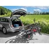 EUFAB dviračių laikiklis automobiliui, 4 dviračiams, montuojamas ant kablio, juodas, Amber IV