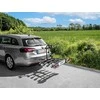 EUFAB dviračių laikiklis automobiliui, 4 dviračiams, montuojamas ant kablio, juodas, Amber IV