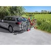 EUFAB dviračių laikiklis automobiliui ant kablio, aliuminis, 2 dviračiams, 50 kg, Crow Plus