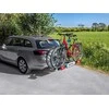 Eufab plieno dviračių laikiklis automobiliui, juodas, 117x50x67 cm, 50 kg, 11569