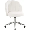Eufurnibi ergonomiška kosmetinė kėdė apvalia nugara, reguliuojama, ratukais, bežinė, VCTD01