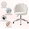 Eufurnibi ergonomiška kosmetinė kėdė apvalia nugara, reguliuojama, ratukais, bežinė, VCTD01