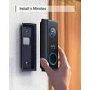 eufy Security belaidis vaizdo durų skambutis 2K, papildomas modulis su baterija, reikalingas HomeBase 2