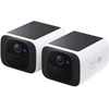 eufy Security lauko belaidė stebėjimo kamera su saulės įkrovimu, 2K, Wi-Fi, S220 SoloCam, 2 vnt.